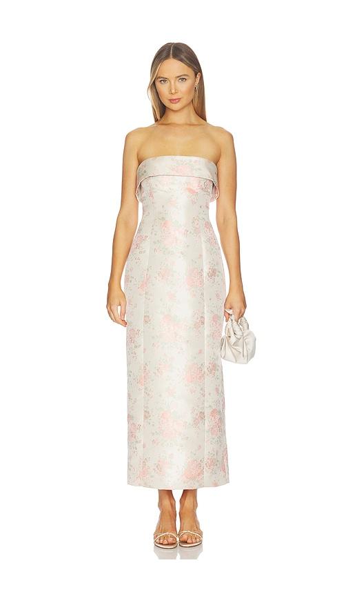 Stone Cold Fox x REVOLVE Cathy Midi Dress in Ivory by STONE COLD FOX