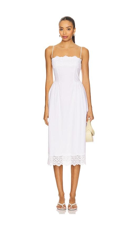 Stone Cold Fox x REVOLVE Maxine Midi Dress in White by STONE COLD FOX