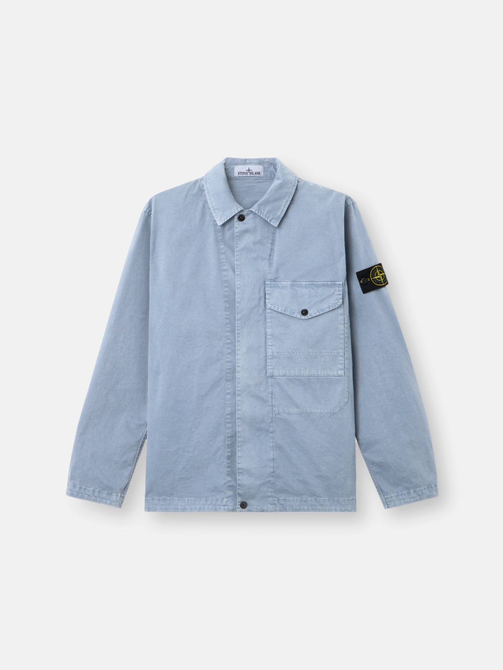1200001 ORGANIC COTTON STRETCH BROKEN TWILL 'OLD' EFFECT by STONE ISLAND