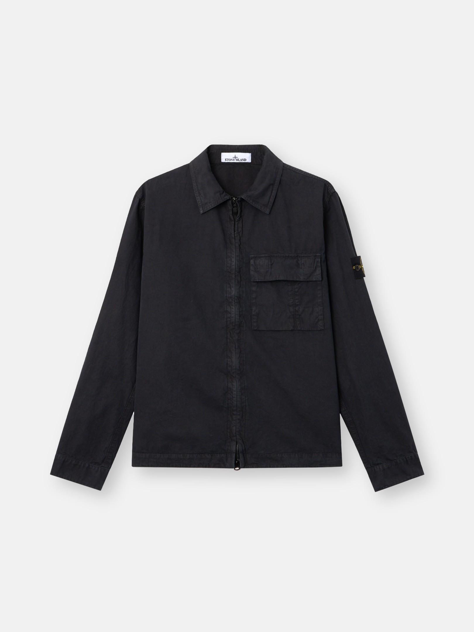 1200008 BRUSHED ORGANIC COTTON CANVAS 'OLD' EFFECT by STONE ISLAND