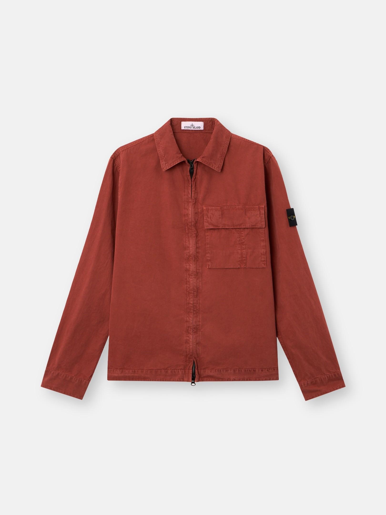 1200008 BRUSHED ORGANIC COTTON CANVAS 'OLD' EFFECT by STONE ISLAND