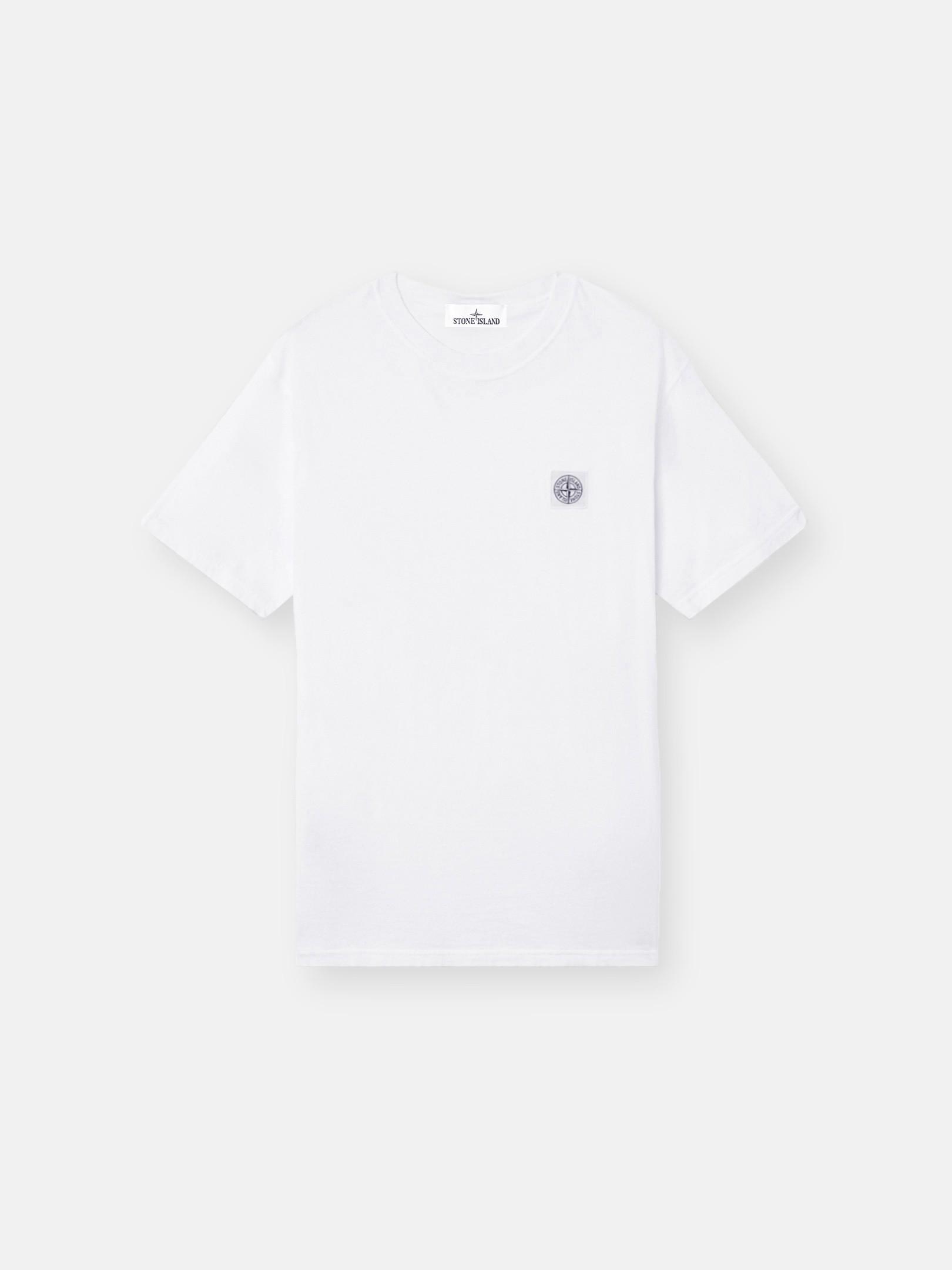 2100026 ORGANIC COTTON JERSEY 'FISSATO' EFFECT by STONE ISLAND
