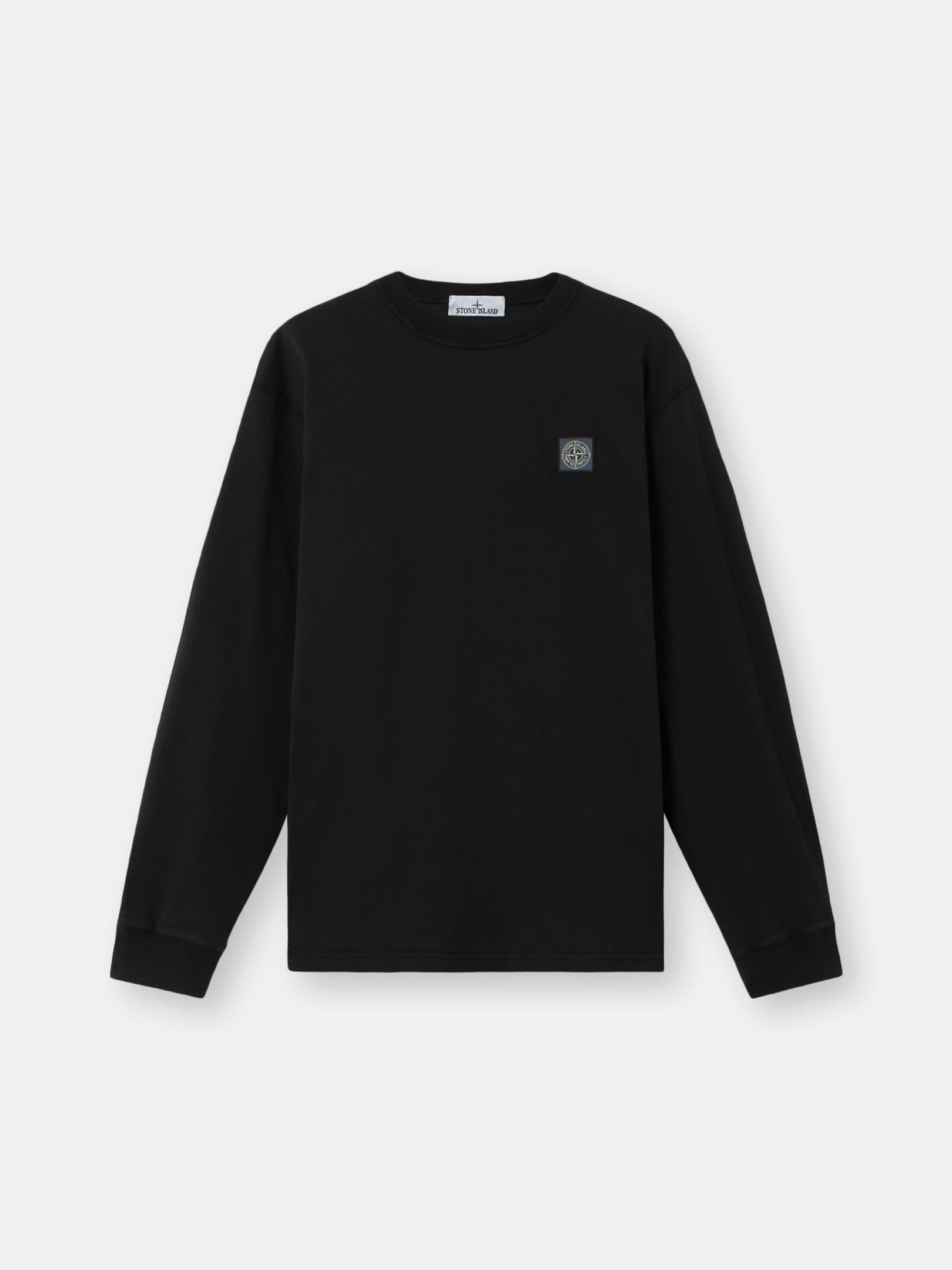 2100030 ORGANIC COTTON JERSEY 'FISSATO' EFFECT by STONE ISLAND