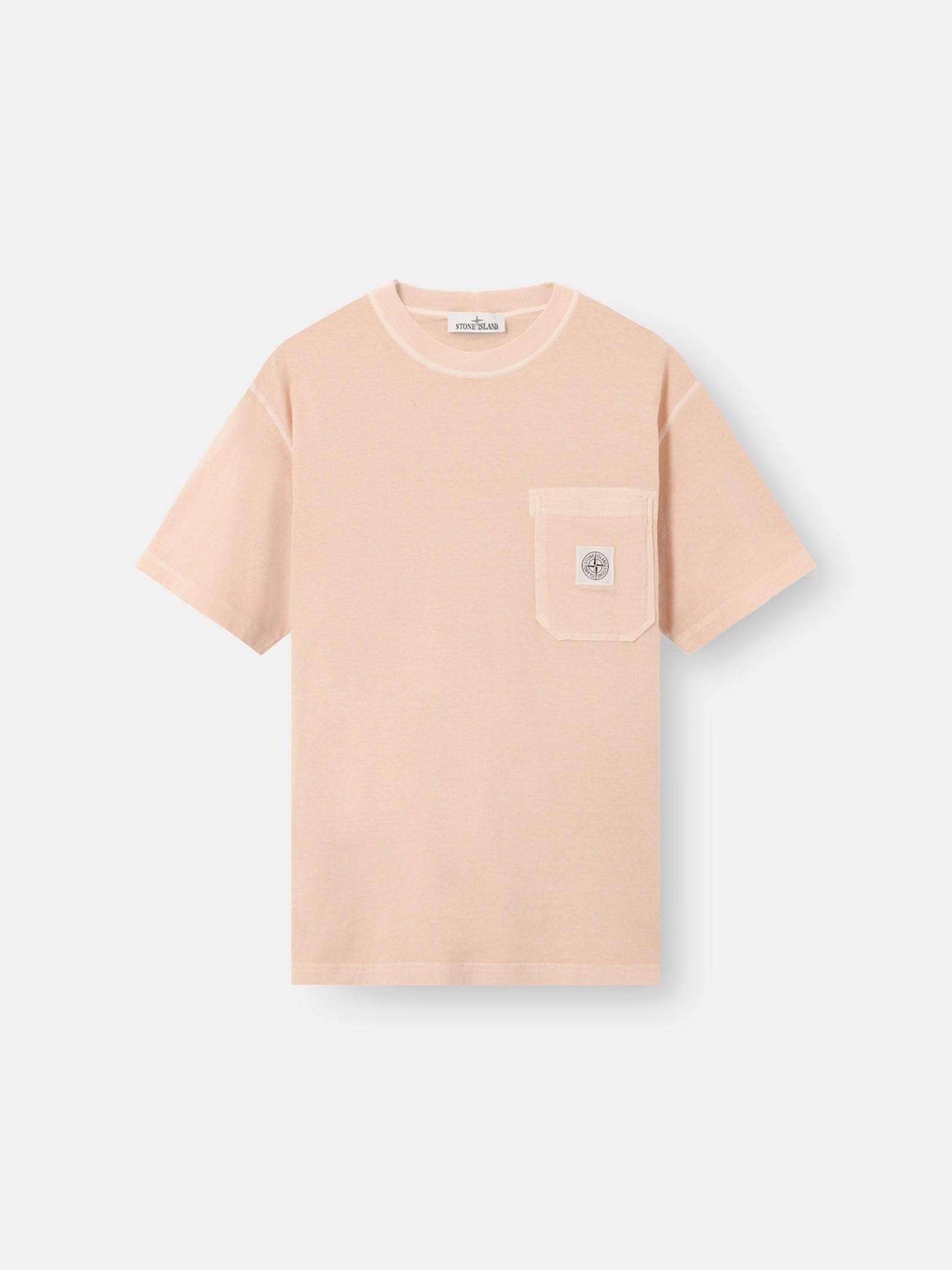2100032 ORGANIC COTTON JERSEY 'FISSATO' EFFECT by STONE ISLAND