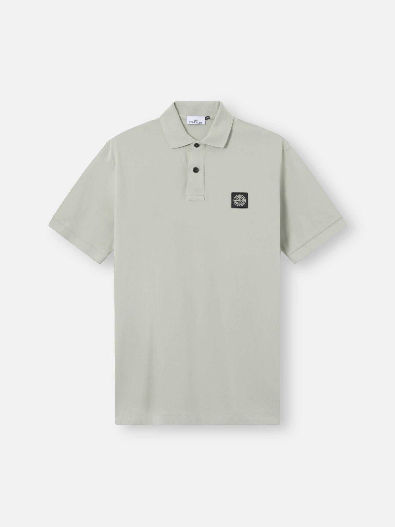 2200008 ORGANIC COTTON PIQUÉ WITH STRETCH by STONE ISLAND