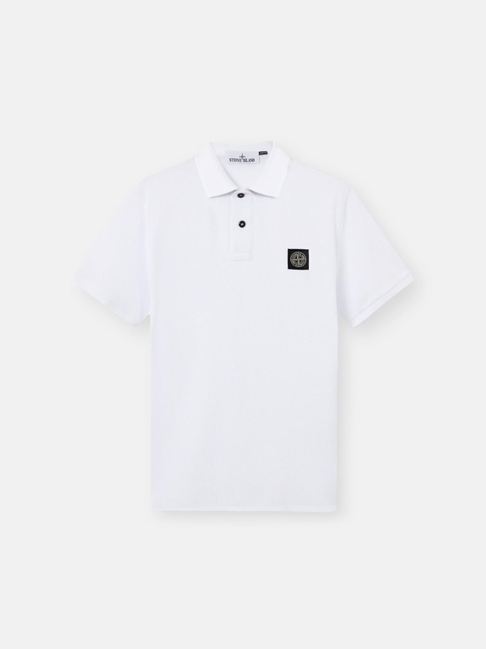 2200008 ORGANIC COTTON PIQUÉ WITH STRETCH by STONE ISLAND
