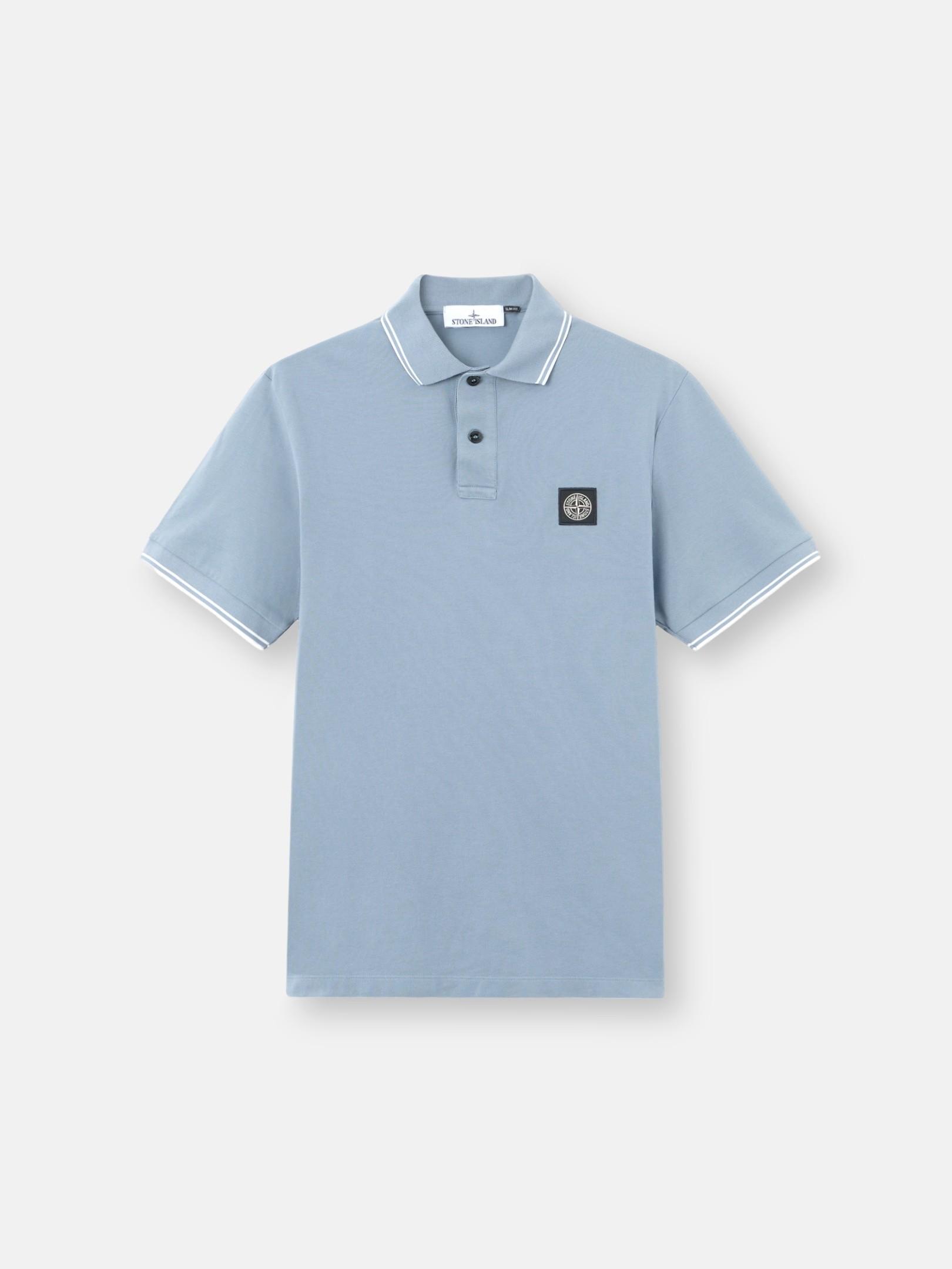 2200010 ORGANIC COTTON PIQUÉ WITH STRETCH by STONE ISLAND