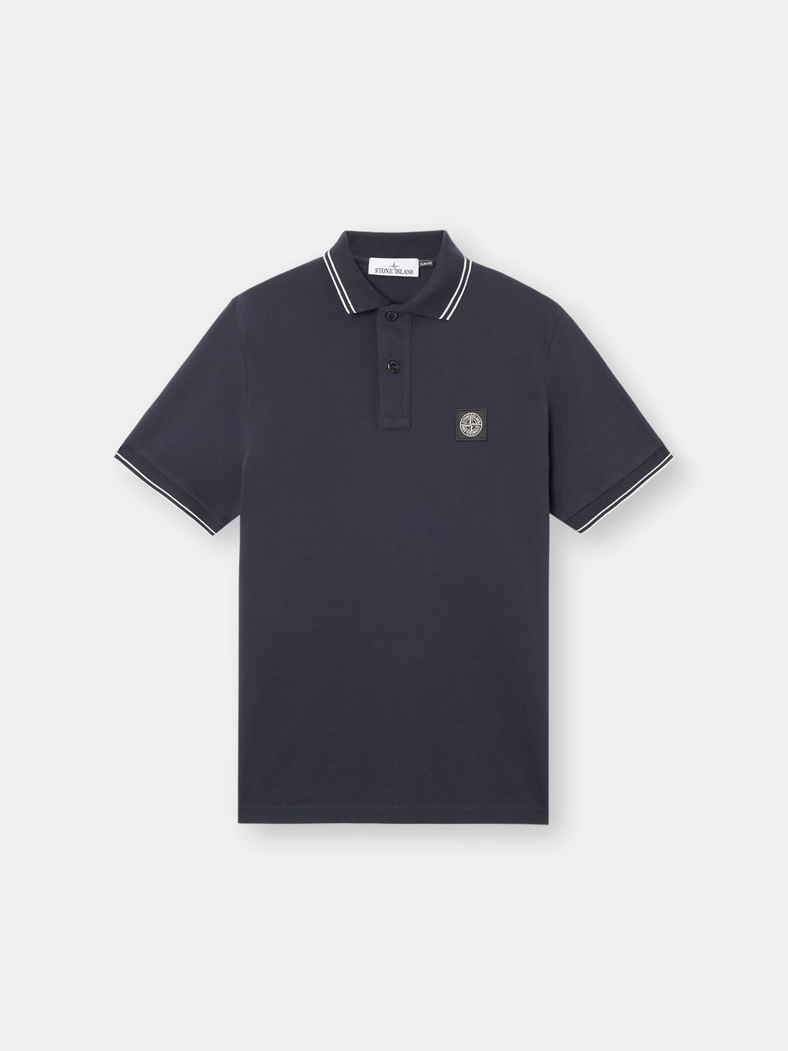 2200010 ORGANIC COTTON PIQUÉ WITH STRETCH by STONE ISLAND