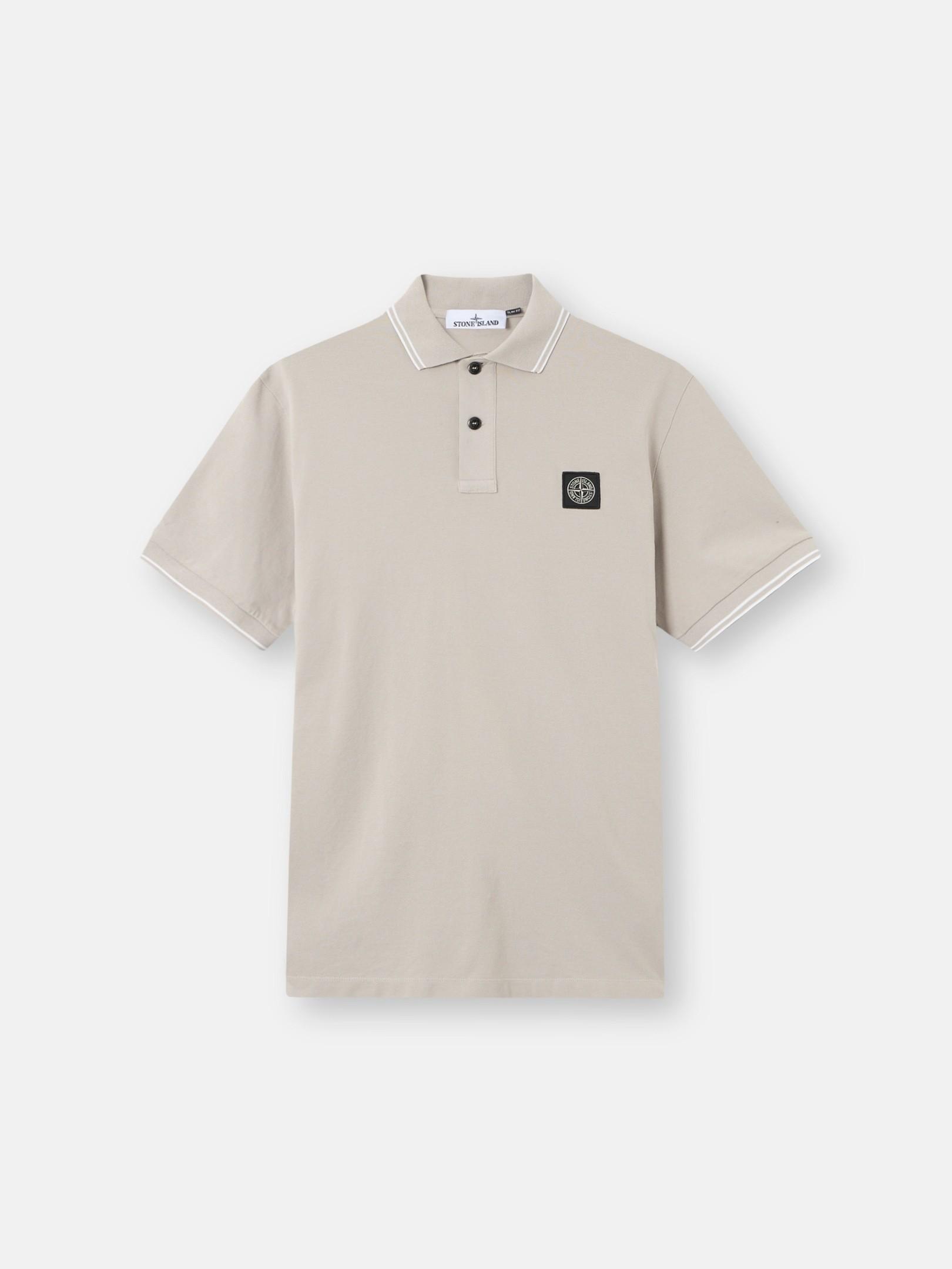 2200010 ORGANIC COTTON PIQUÉ WITH STRETCH by STONE ISLAND