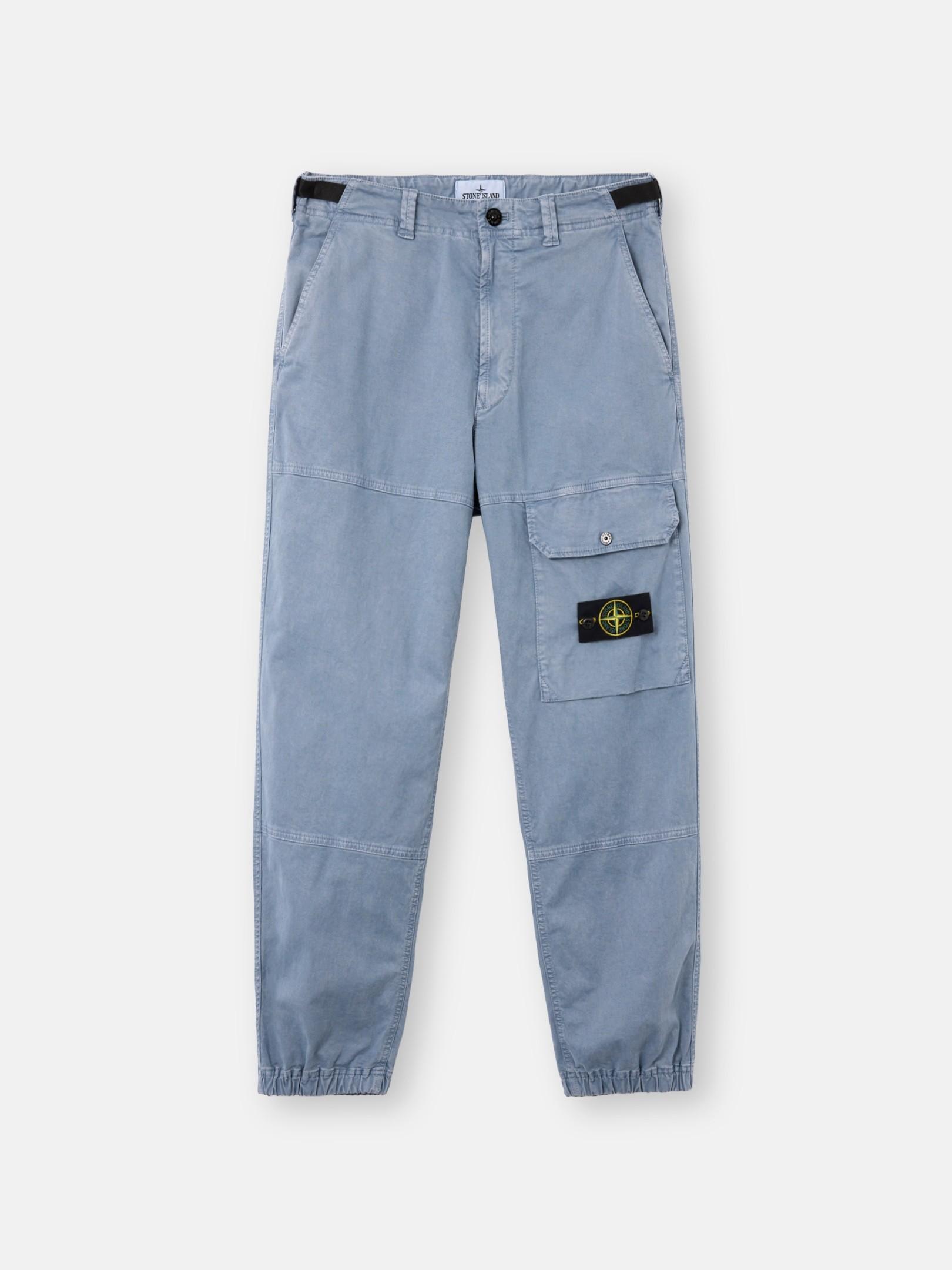 3100010 ORGANIC COTTON STRETCH BROKEN TWILL 'OLD' EFFECT by STONE ISLAND