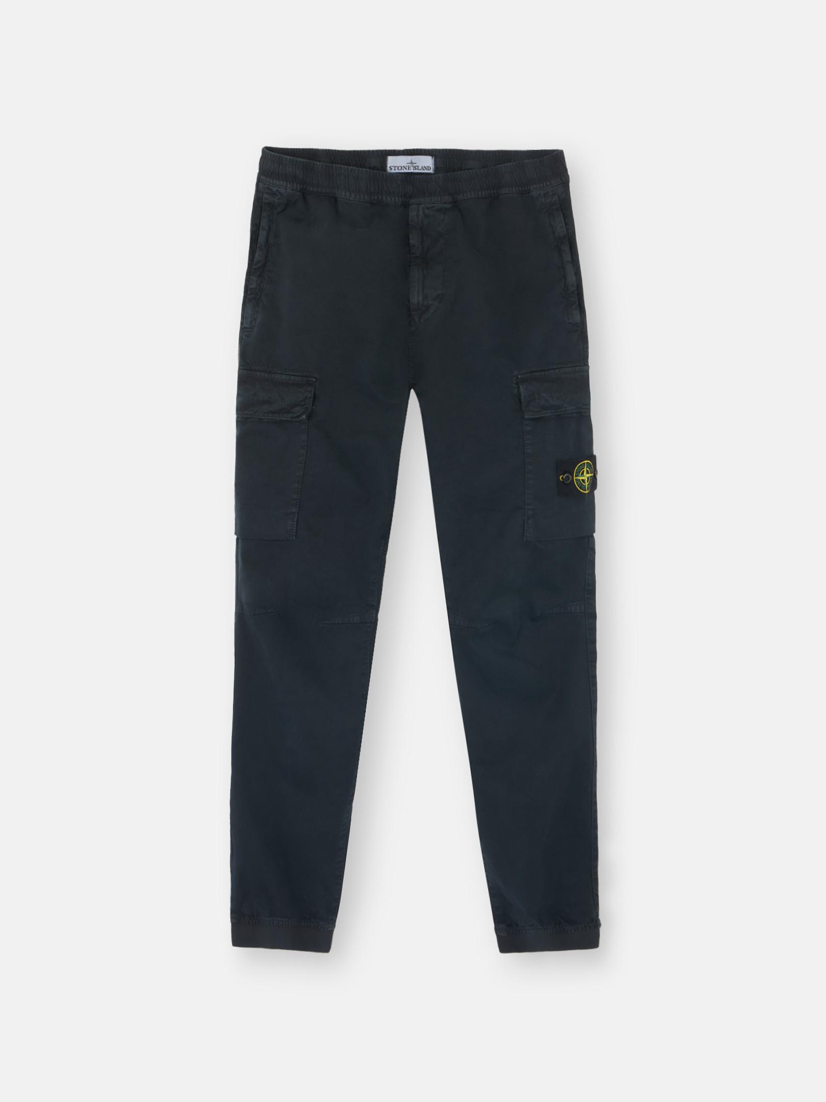 3100033 STRETCH ORGANIC BROKEN TWILL COTTON 'OLD' EFFECT by STONE ISLAND