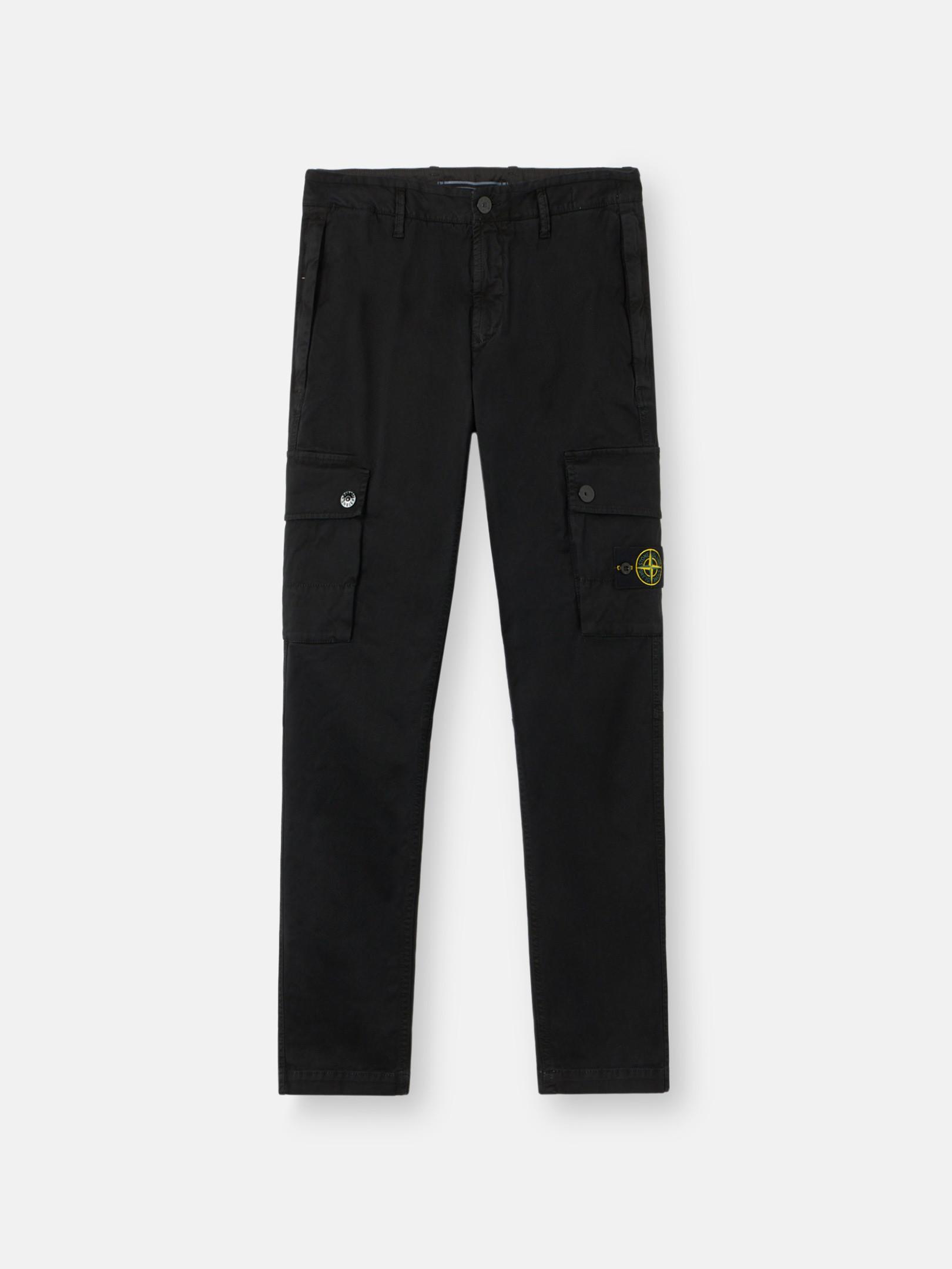 3100034 STRETCH ORGANIC BROKEN TWILL COTTON 'OLD' EFFECT by STONE ISLAND