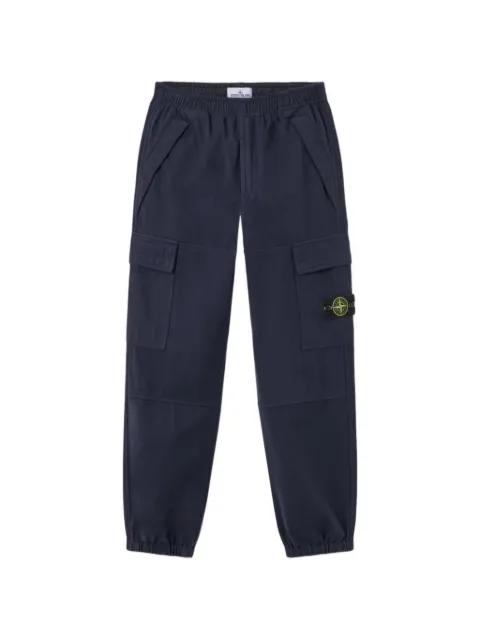 3100050 wool nylon flannel-tc loose-fit sweatpants with elasticized cuffs by STONE ISLAND