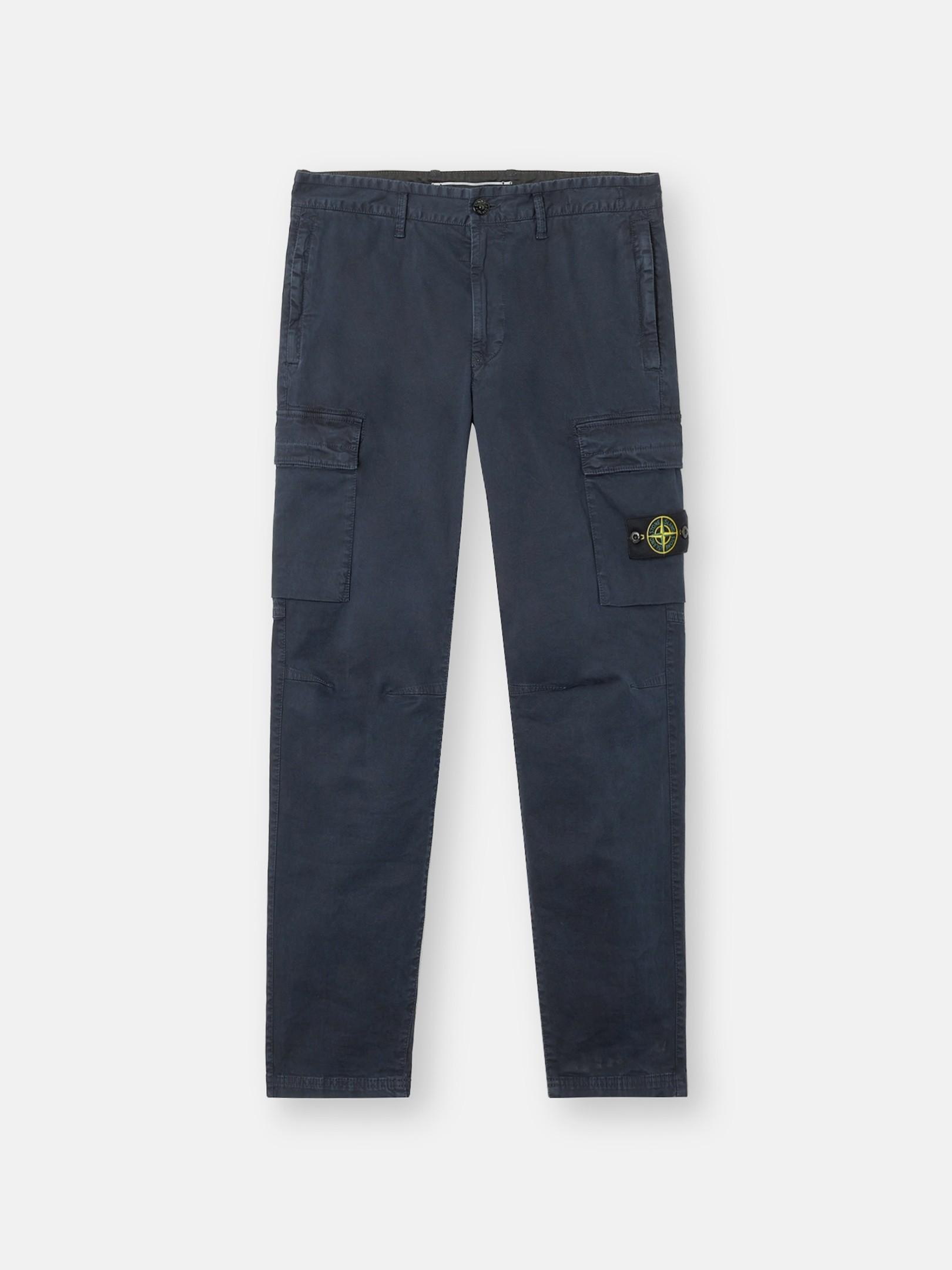 3100051 ORGANIC COTTON STRETCH BROKEN TWILL 'OLD' EFFECT by STONE ISLAND