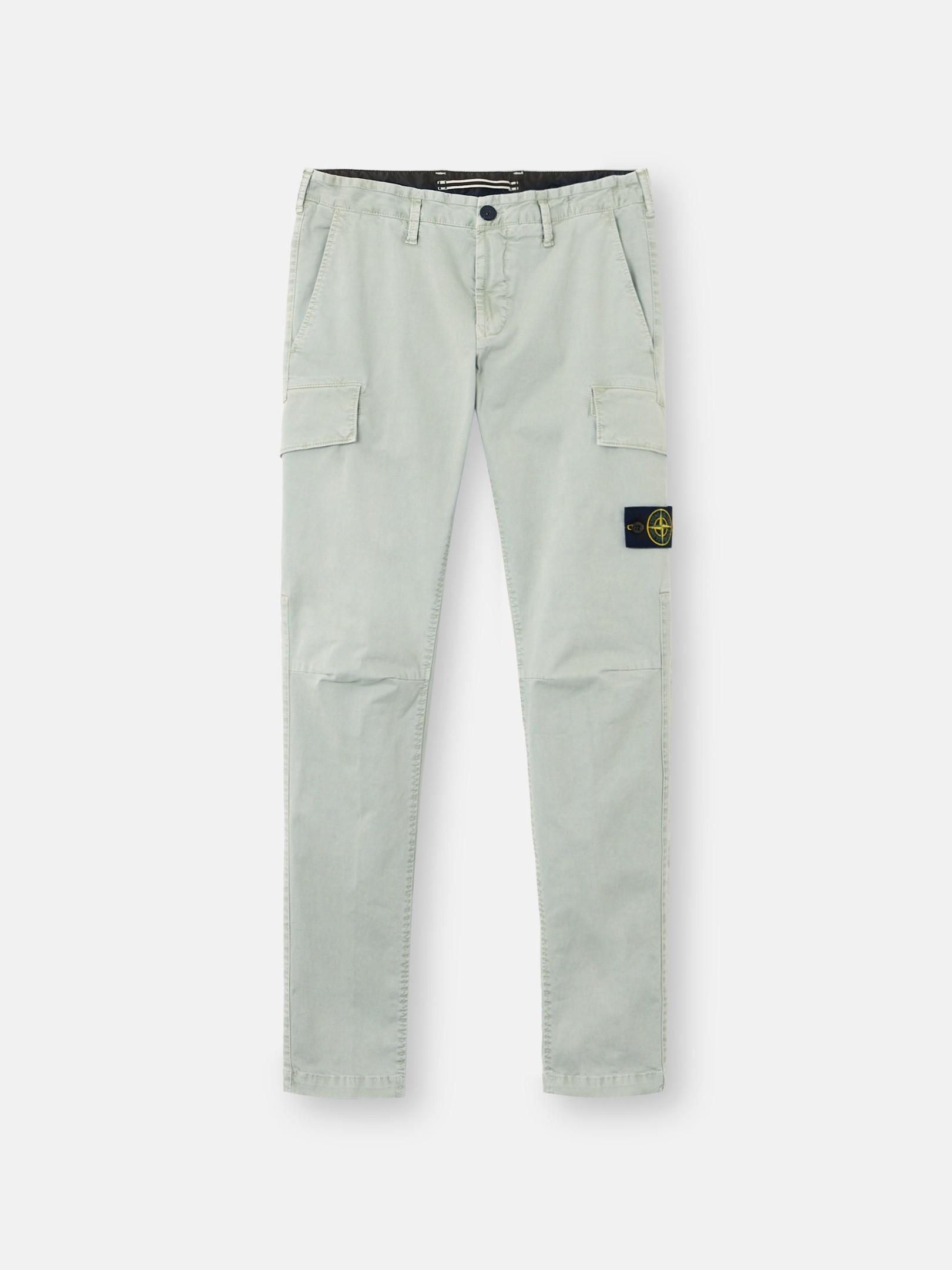 3100052 ORGANIC COTTON STRETCH BROKEN TWILL 'OLD' EFFECT by STONE ISLAND