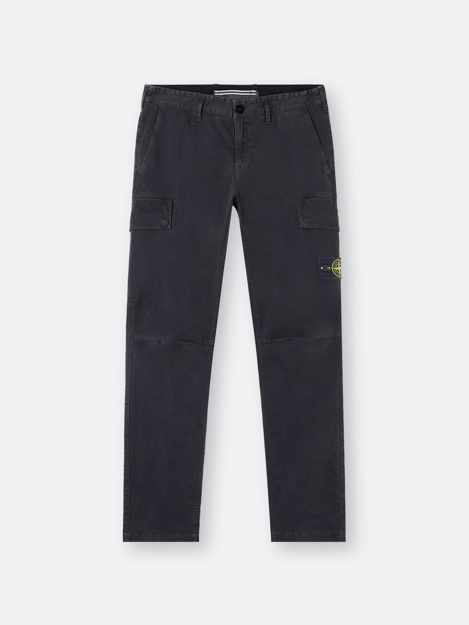3100052 ORGANIC COTTON STRETCH BROKEN TWILL 'OLD' EFFECT by STONE ISLAND