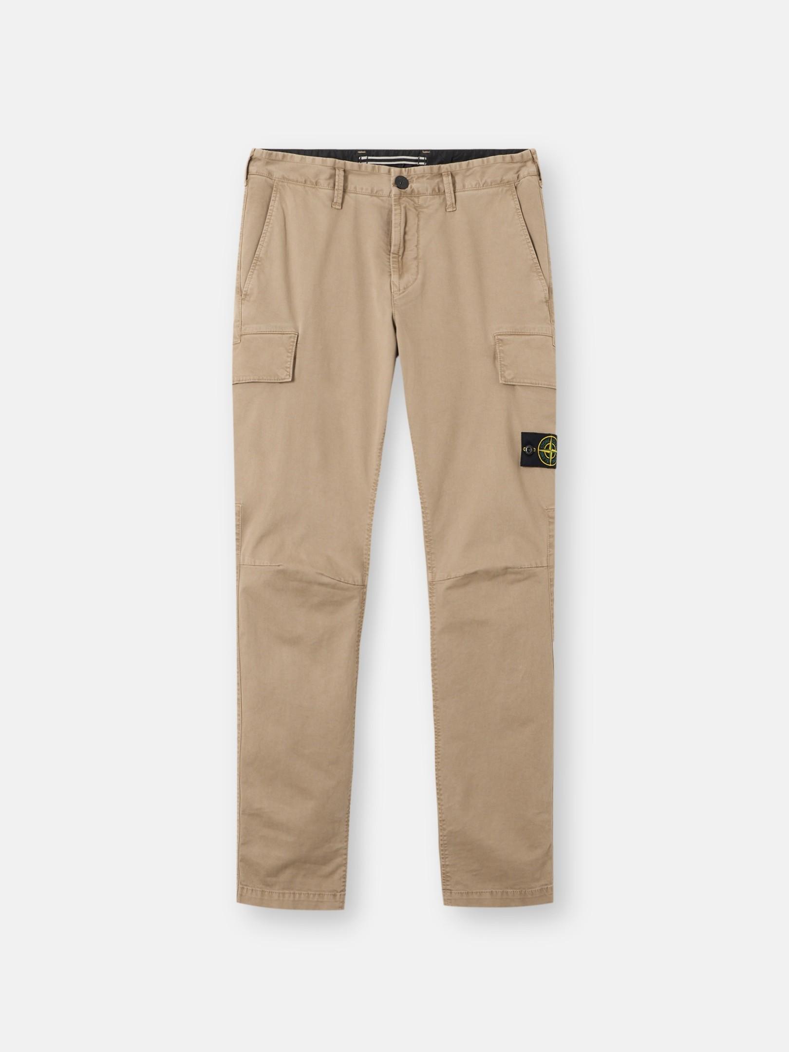 3100052 ORGANIC COTTON STRETCH BROKEN TWILL 'OLD' EFFECT by STONE ISLAND