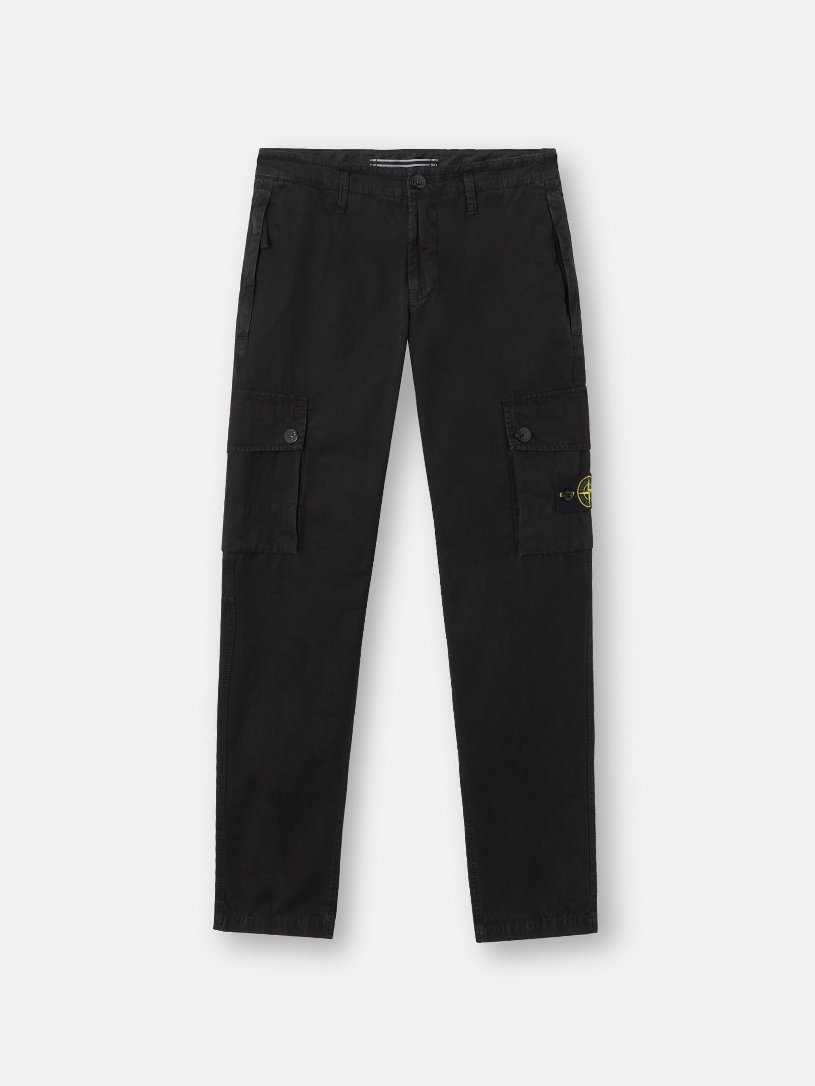 3100053 BRUSHED ORGANIC COTTON CANVAS 'OLD' EFFECT by STONE ISLAND