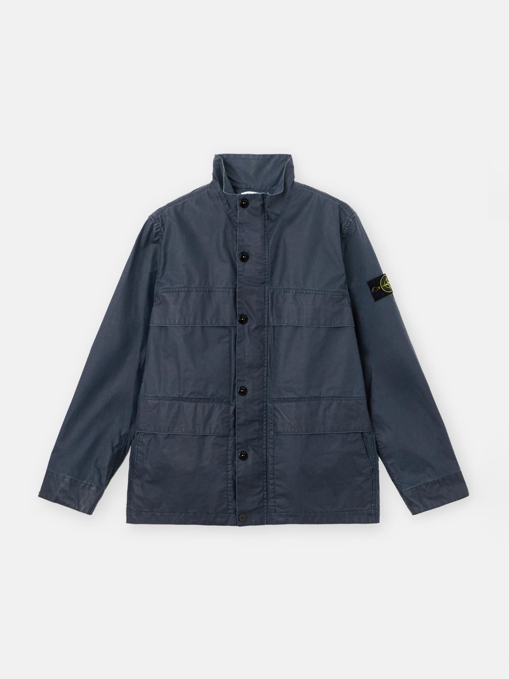 4100024 WAXED PIGMENT COTTON TELA by STONE ISLAND