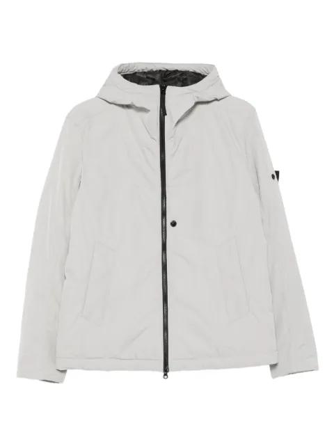 4100047 hoodied zip-front jacket by STONE ISLAND