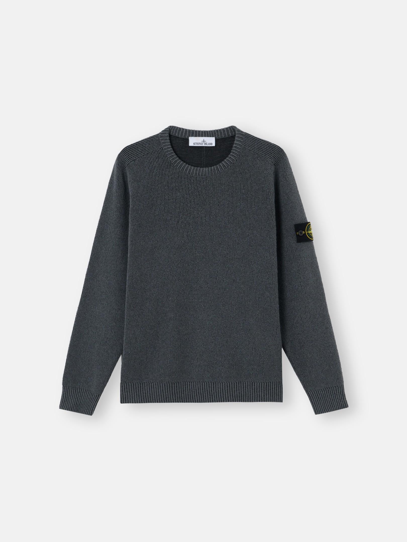 5100033 PLATED RIB COTTON BOUCLÉ by STONE ISLAND