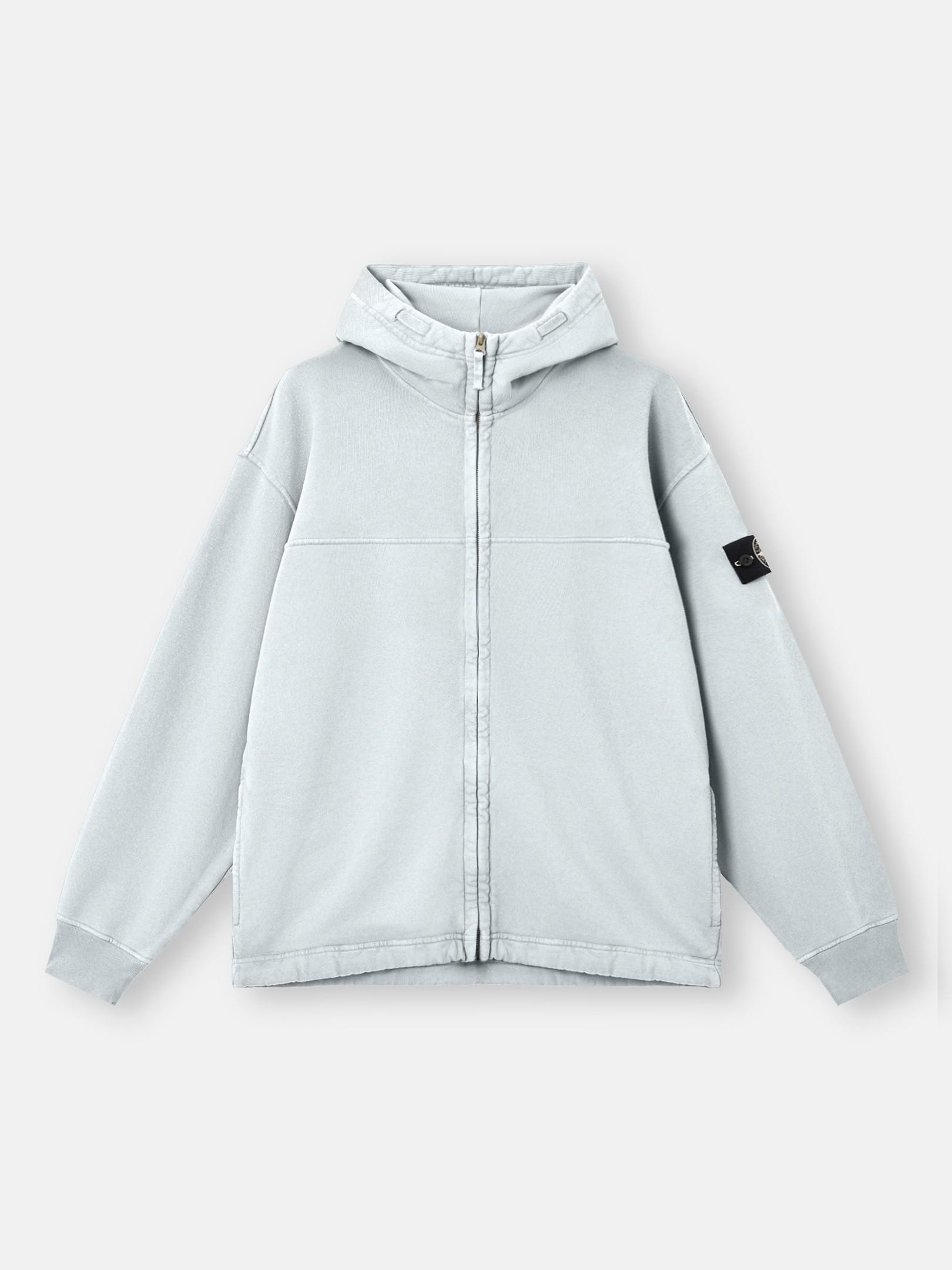 6100017 ORGANIC COTTON FLEECE, REFLECTIVE GARMENT LAMINATION by STONE ISLAND