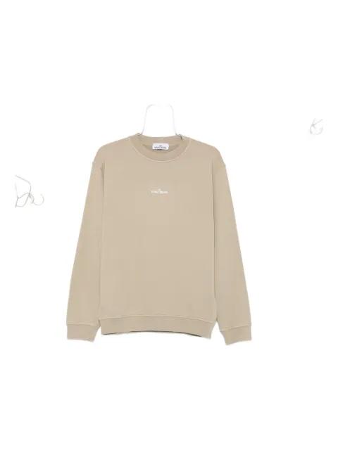 6100018 logo-print cotton sweatshirt by STONE ISLAND