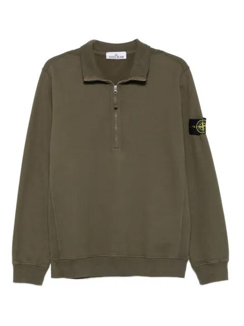 6100028 half-zip patch-logo sweater by STONE ISLAND