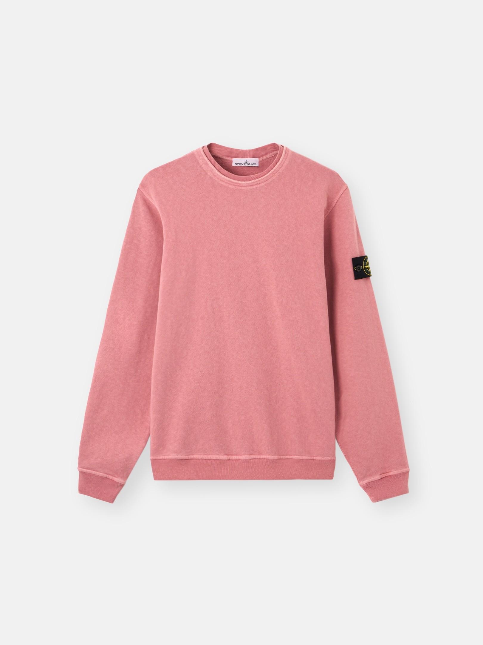6100034 MALFILÉ FLEECE 'OLD' EFFECT by STONE ISLAND