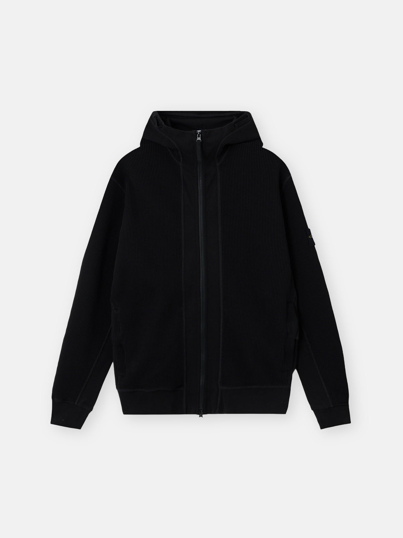 6100058 ORGANIC COTTON WAFFLE FLEECE by STONE ISLAND