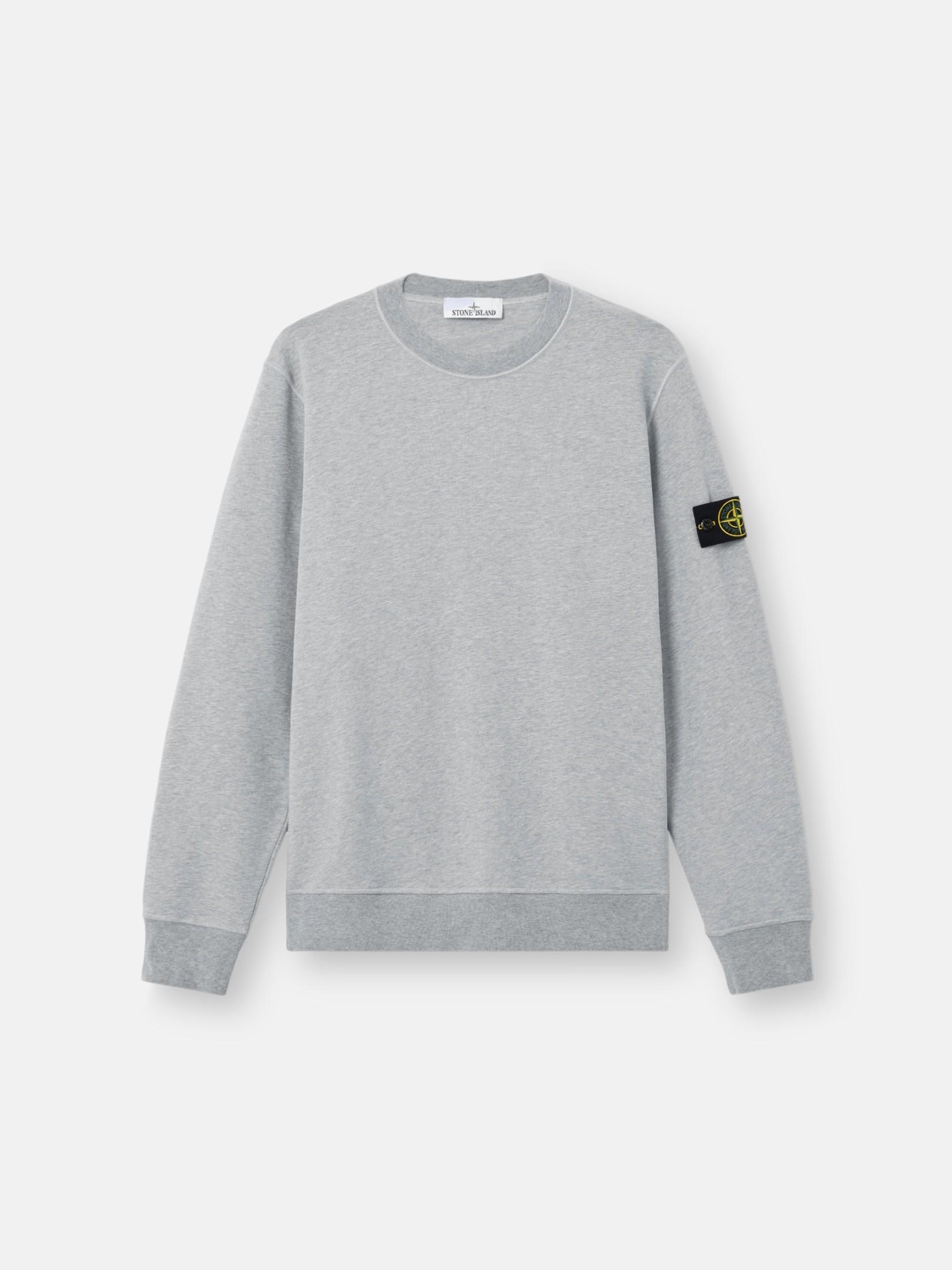 6100060 ORGANIC MÉLANGE COTTON FLEECE by STONE ISLAND