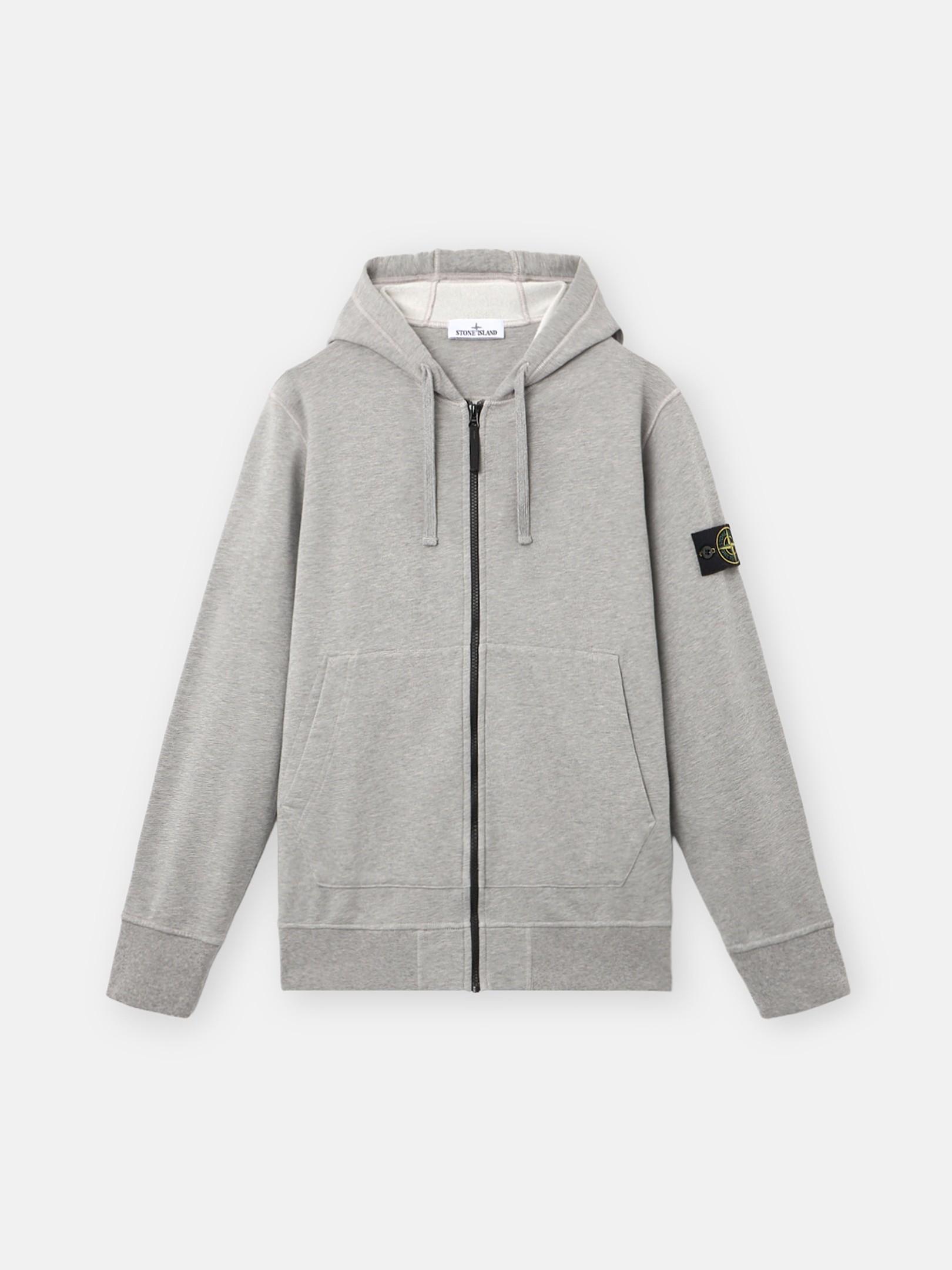 6100061 ORGANIC MÉLANGE COTTON FLEECE by STONE ISLAND
