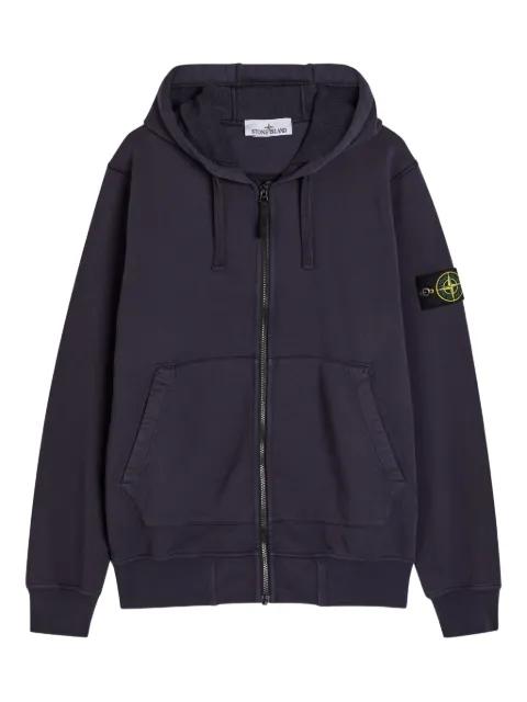 6100061 zip badge hoodie by STONE ISLAND