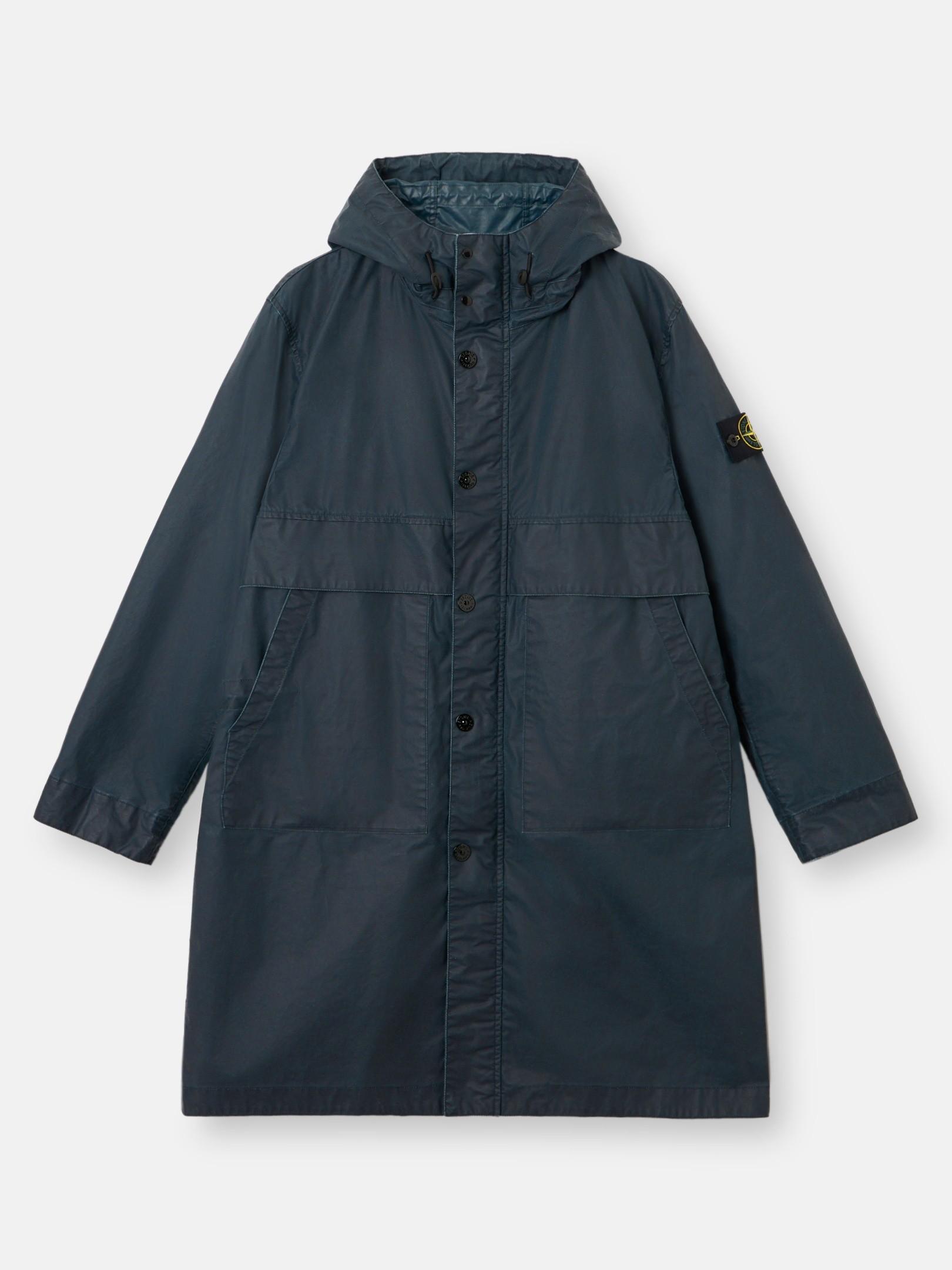 7100002 WAXED PIGMENT COTTON TELA by STONE ISLAND