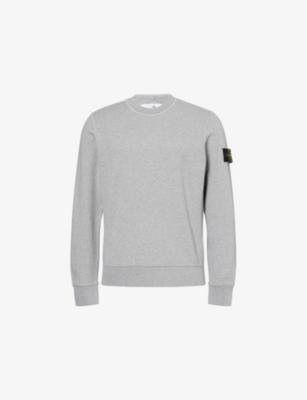 Badge Crewneck Cotton-Jersey Sweatshirt by STONE ISLAND