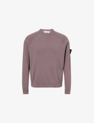 Badge Crewneck Cotton Jumper by STONE ISLAND