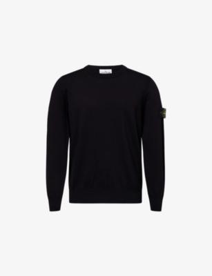 Badge Crewneck Cotton-Knit Jumper by STONE ISLAND