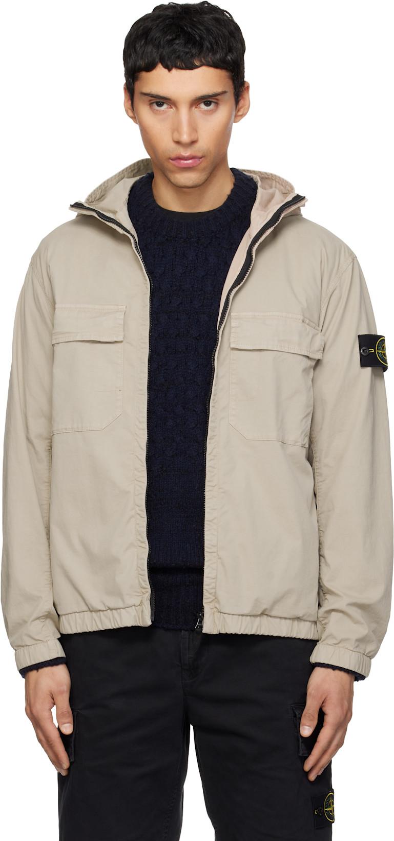 Beige 4100077 Jacket by STONE ISLAND