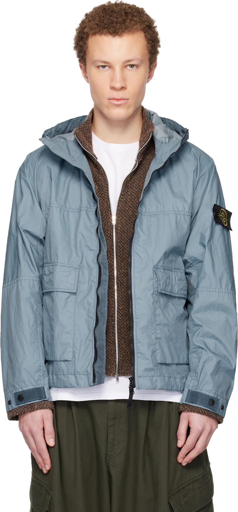 Blue 4100004 Membrana 3L TC Jacket by STONE ISLAND