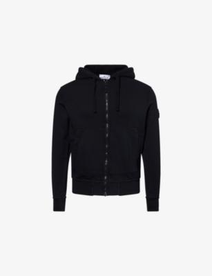 Brand-Patch Zip-Up Cotton Hoody by STONE ISLAND