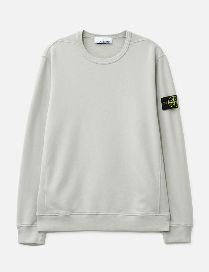 Brushed Organic Cotton Fleece Sweatshirt With Ribbed Inserts by STONE ISLAND