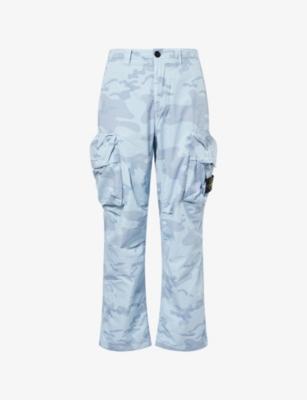 Compass-Badge Ripstop Camo Cotton-Blend Cargo Trousers by STONE ISLAND
