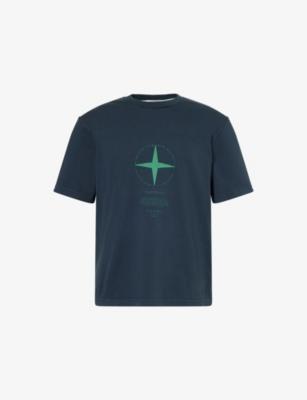 Compass Print Cotton T-shirt by STONE ISLAND
