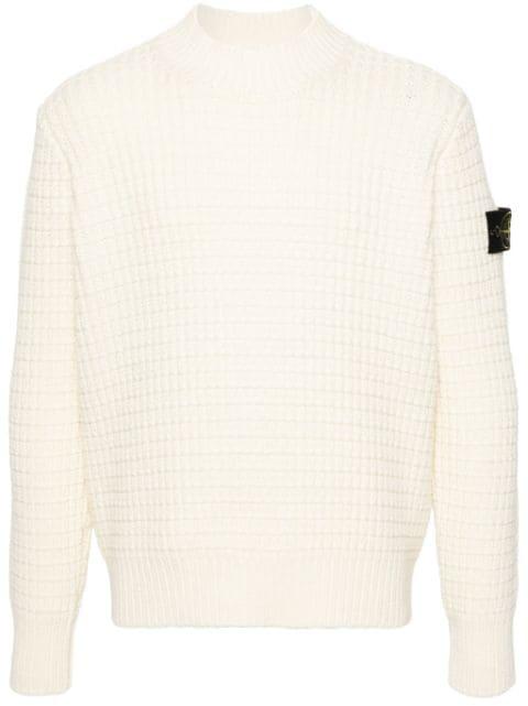 Compass-badge 3D-knit jumper by STONE ISLAND