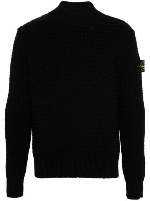 Compass-badge 3D-knit jumper by STONE ISLAND