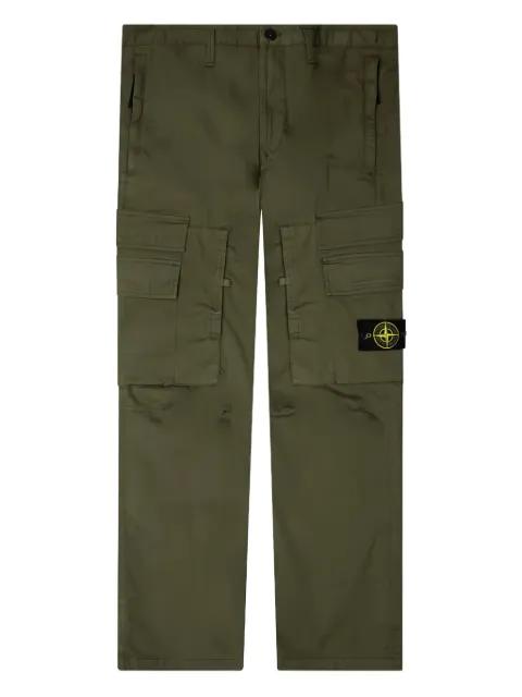 Compass-badge cargo pants by STONE ISLAND