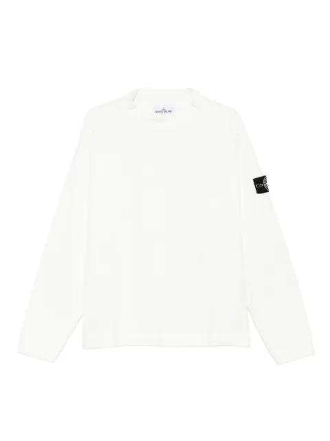 Compass-badge cotton sweater by STONE ISLAND