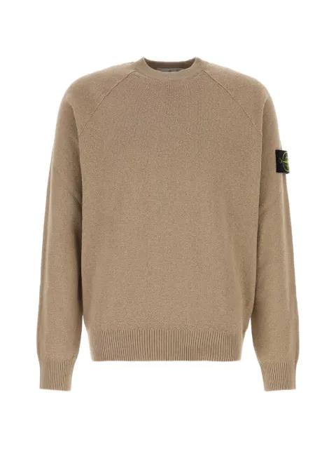 Compass-badge cotton sweater by STONE ISLAND