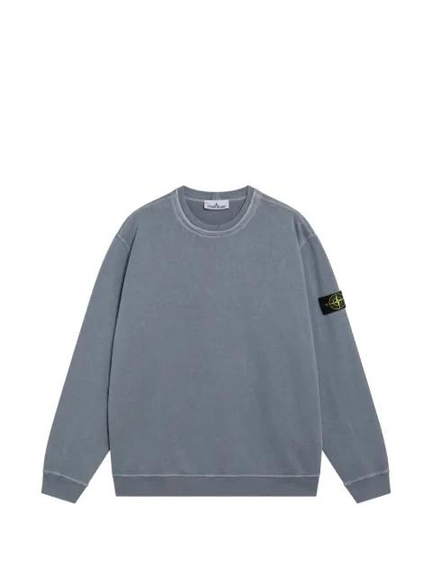 Compass-badge cotton sweatshirt by STONE ISLAND