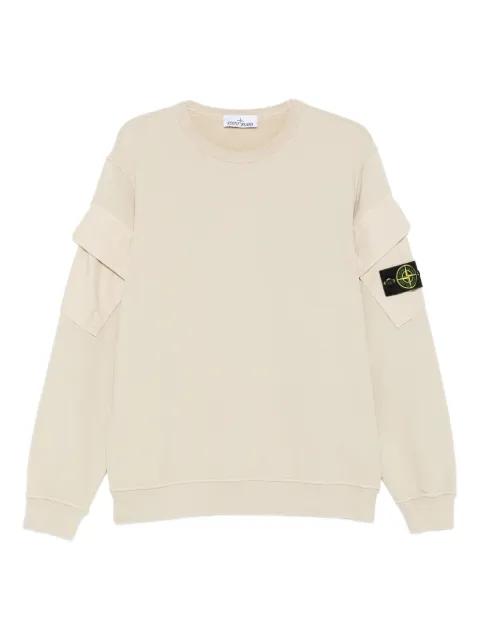 Compass-badge cotton sweatshirt by STONE ISLAND